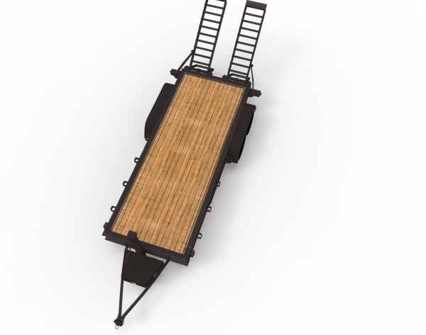 12000 GVWR Standard Wood Floor Equipment Trailer