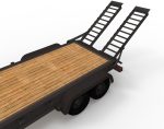 12000 GVWR Standard Wood Floor Equipment Trailer