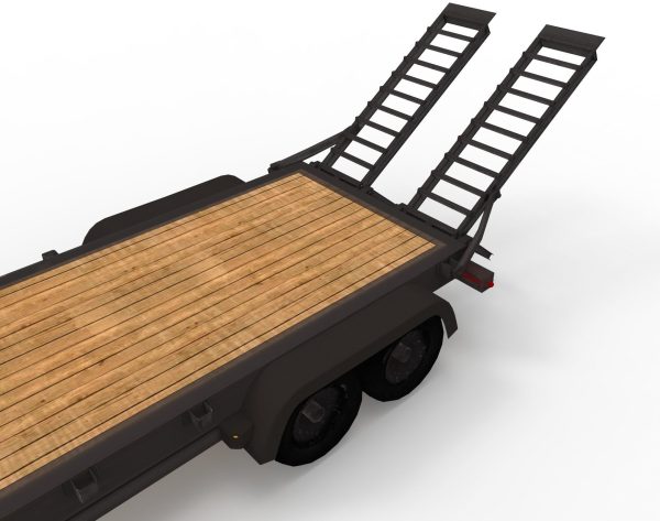 12000 GVWR Standard Wood Floor Equipment Trailer