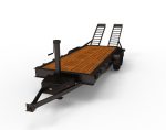 12000 GVWR Standard Wood Floor Equipment Trailer