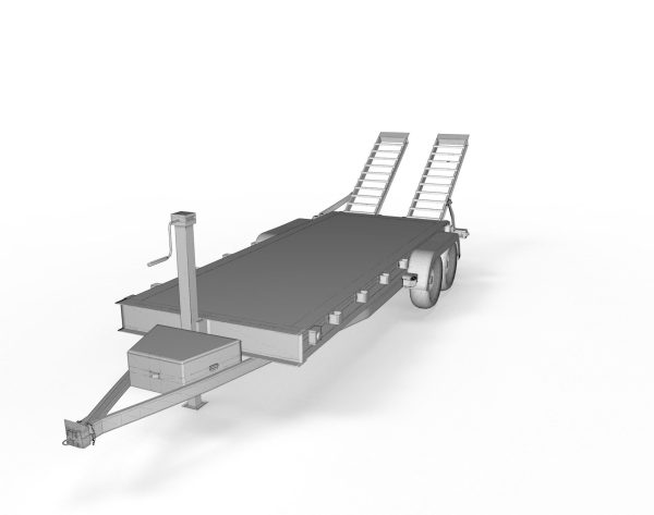 12000 GVWR Standard Wood Floor Equipment Trailer