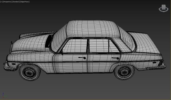 1968-1975 model Mercedes Benz W114 sedan car
