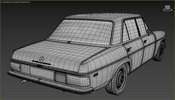 1975 model Mercedes Benz W114 sedan car