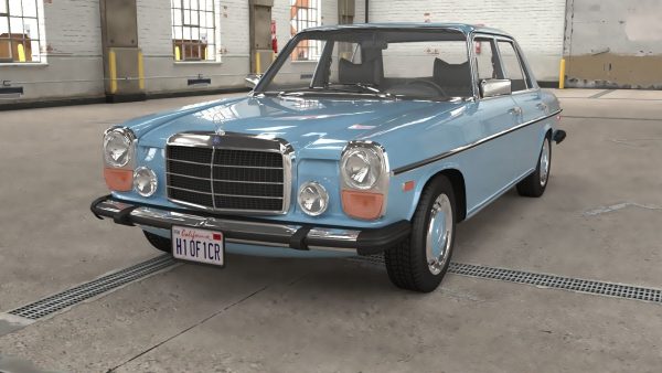 1968-1975 model Mercedes Benz W114 sedan car