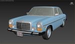 1968-1975 model Mercedes Benz W114 sedan car
