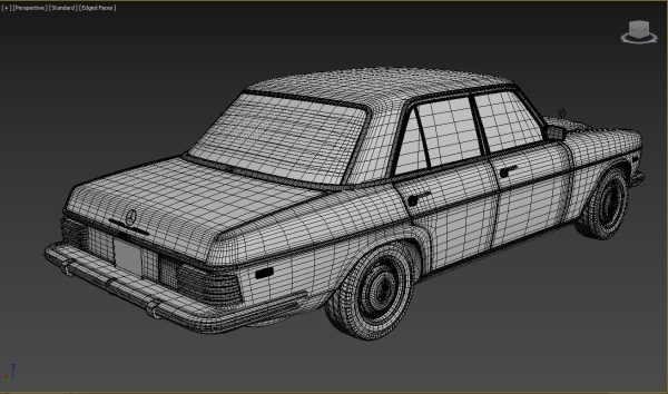 1968-1975 model Mercedes Benz W114 sedan car