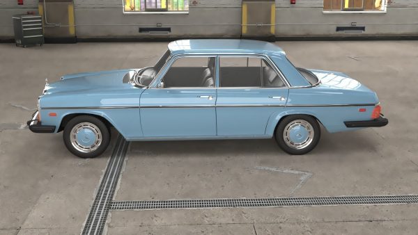 1968-1975 model Mercedes Benz W114 sedan car