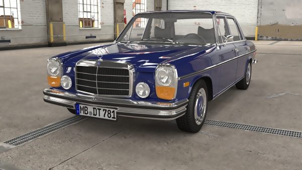 1975 model Mercedes Benz W114 sedan car
