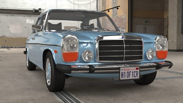 1968-1975 model Mercedes Benz W114 sedan car
