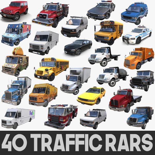 2000s traffic cars collection