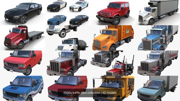 2000s traffic cars collection