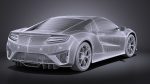 Acura NSX 2016 VRAY
