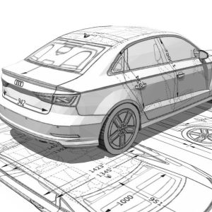 audi-a3-limousine-3d-blueprint-3d-model-low-poly-obj-mtl-3ds-fbx-dae-skp