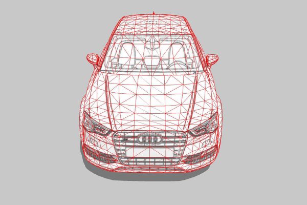 Audi A3 Limousine 3d blueprint