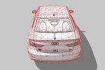 Audi A3 Limousine 3d blueprint