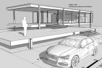 Audi A3 Limousine 3d blueprint