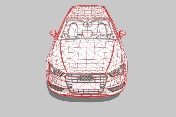 Audi A3 Sportback 3d blueprint