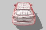Audi A3 Sportback 3d blueprint