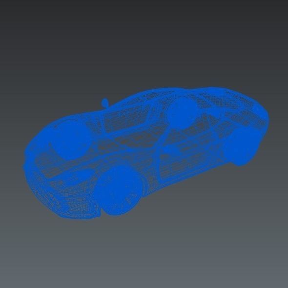 Blue concept car