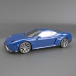 Blue concept car