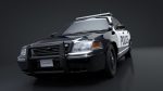 City Police Car Rigged for C4D
