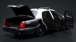 City Police Car Rigged for C4D