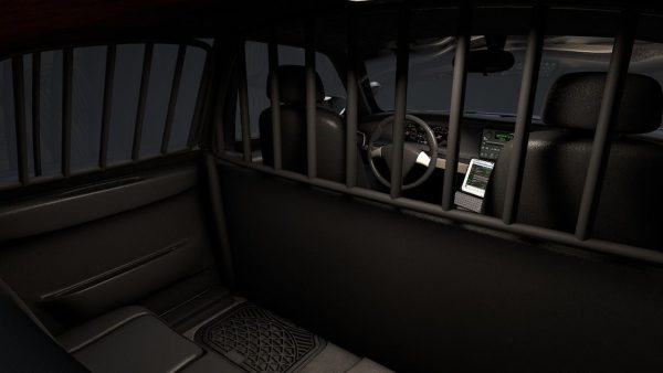 City Police Car Rigged for C4D