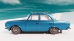 Classic Sedan Car Moskvitch 412 1982 year - Game Ready