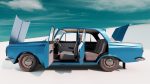 Classic Sedan Car Moskvitch 412 1982 year - Game Ready