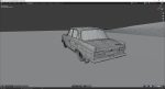 Classic Sedan Car Moskvitch 412 1982 year - Game Ready