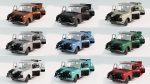Classic Sedan Car Moskvitch 412 1982 year - Game Ready