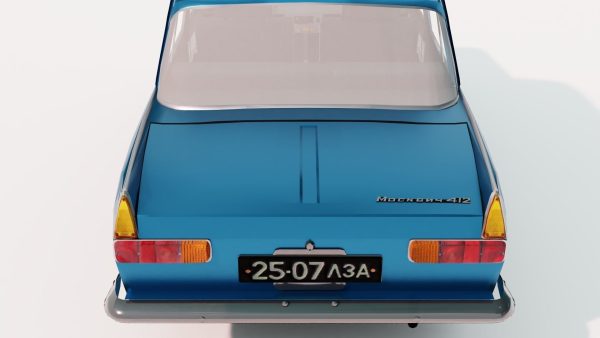 Classic Sedan Car Moskvitch 412 1982 year - Game Ready