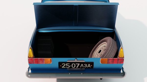 Classic Sedan Car Moskvitch 412 1982 year - Game Ready