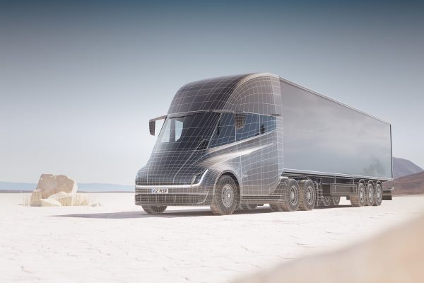 Electric semi-truck unbranded