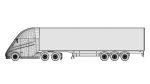 Electric semi-truck unbranded