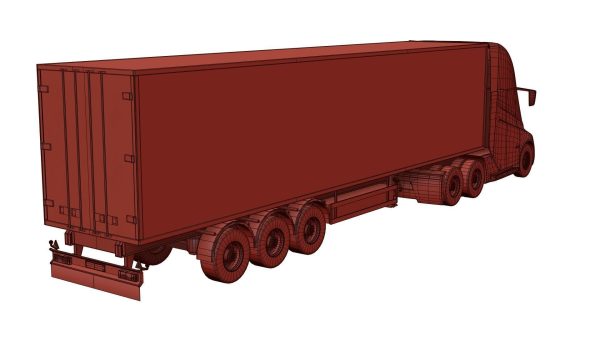 Electric semi-truck unbranded