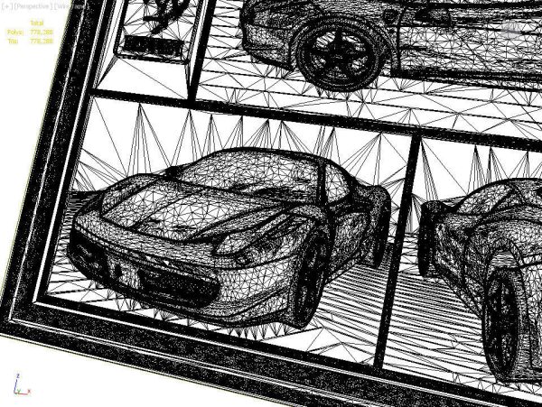 Ferrari 458 V1 Panno STL File for CNC Relief engraving