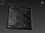 Ferrari 458 V1 Panno STL File for CNC Relief engraving
