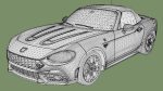 Fiat 124 Spider Abarth 2020 3D model