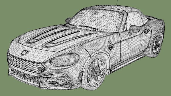 Fiat 124 Spider Abarth 2020 3D model