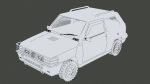 Fiat Panda Car rigged Blender