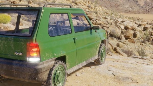 Fiat Panda Car rigged Blender