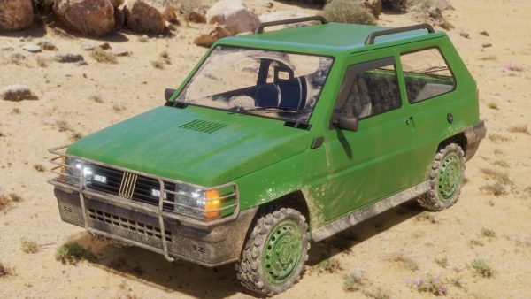 Fiat Panda Car rigged Blender