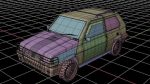 Fiat Panda Car rigged Blender