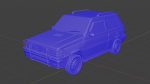 Fiat Panda Car rigged Blender