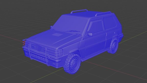 Fiat Panda Car rigged Blender