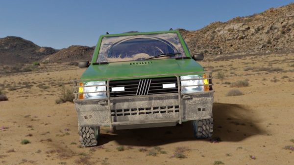 Fiat Panda Car rigged Blender