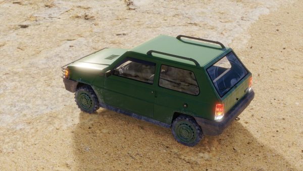 Fiat Panda Car rigged Blender