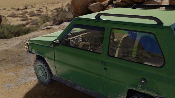 Fiat Panda Car rigged Blender