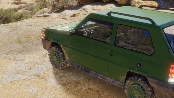 Fiat Panda Car rigged Blender